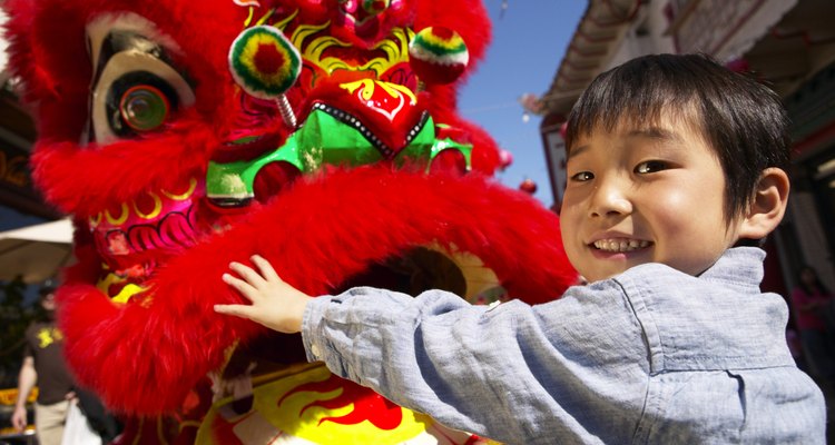 El dragón rojo es uno de los favoritos en los festivales tradicionales chinos.
