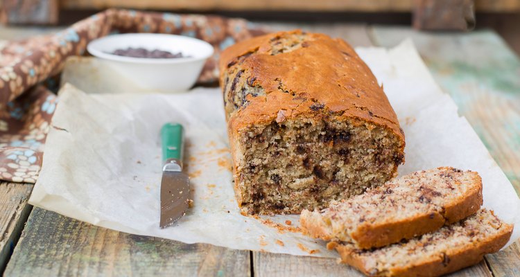 banana bread with chocolate