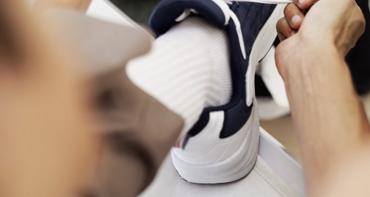 There are many different ways to lace a pair of shoes.