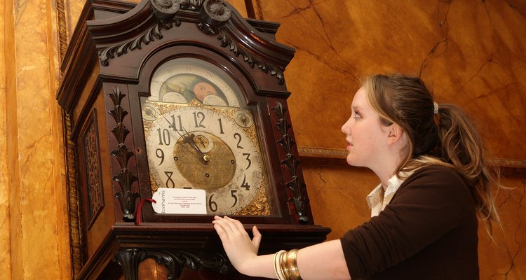 A grandfather clock requires careful maintenance.
