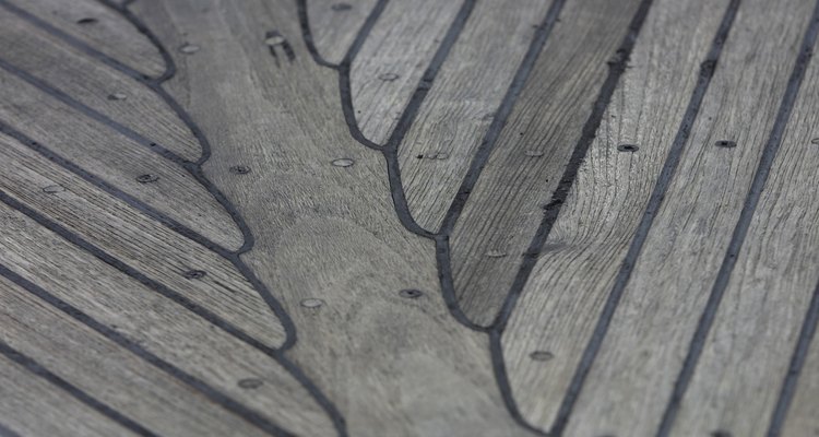 As teak wood ages, it turns a greyish silver colour.
