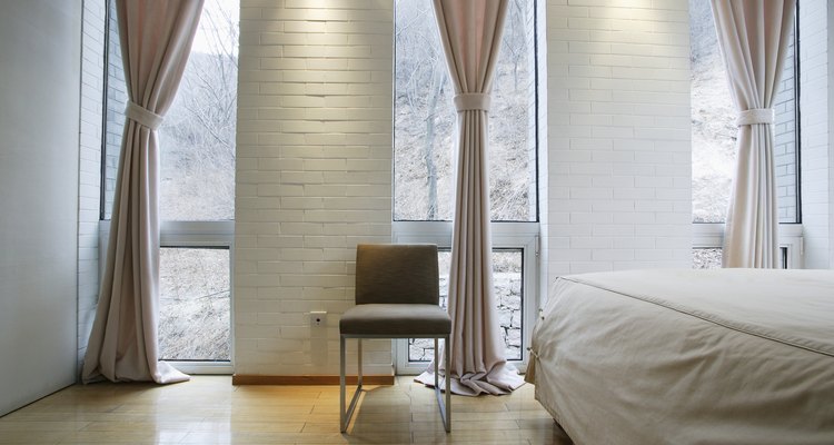You may wish to shorten your curtains if they pool.