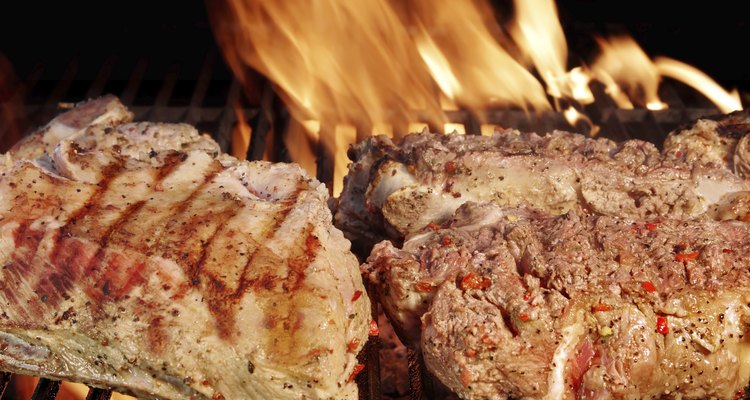 Grilled beef  and rib steak