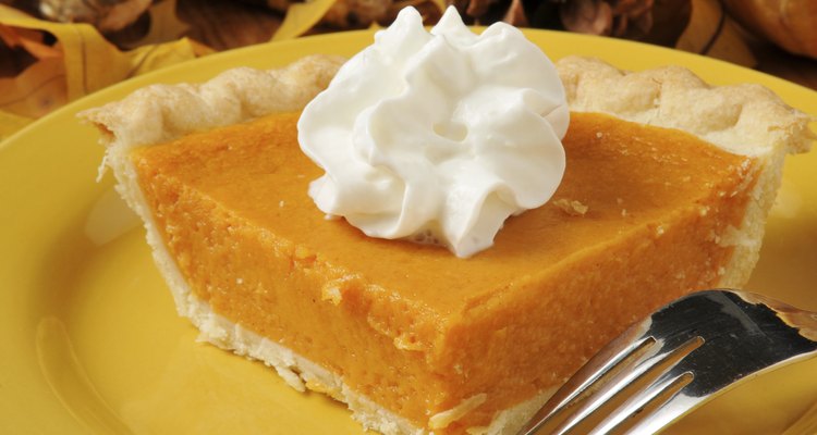 Sweet potato pie closeup