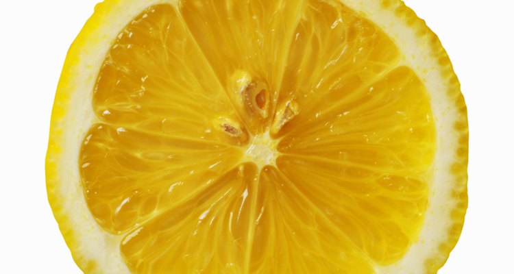 Close-up of half a lemon