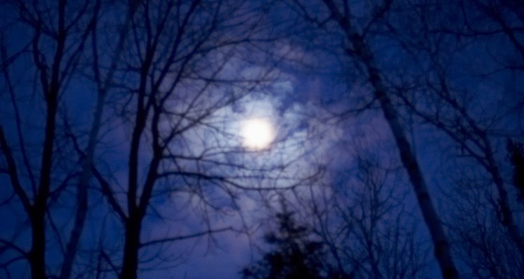 La luz de la luna evita que el cielo sea profundamente negro en las noches.