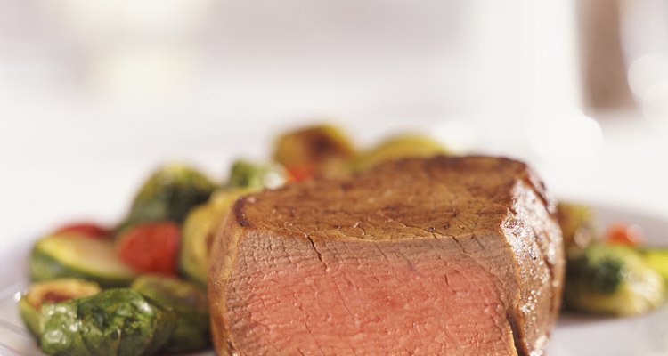 Steak and Vegetables on a Plate