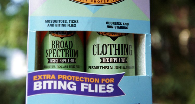 Insect repellents with DEET will keep gnats from eating you alive.