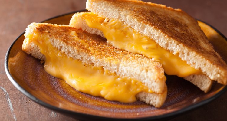 homemade grilled cheese sandwich for breakfast