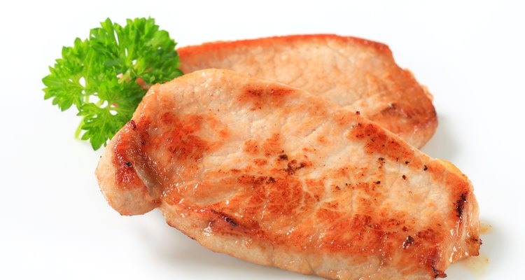 Pan seared pork cutlets