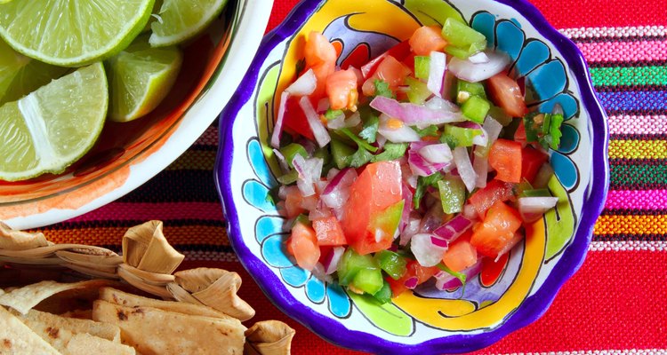 Pico de gallo tomato and chili Mexican sauce