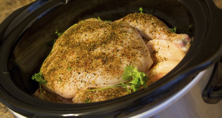 whole chicken in slow cooker