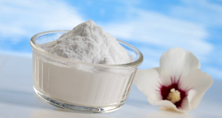 Sodium bicarbonate in a glass jar