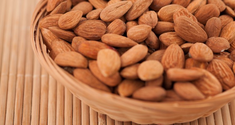 Bowl full of almonds