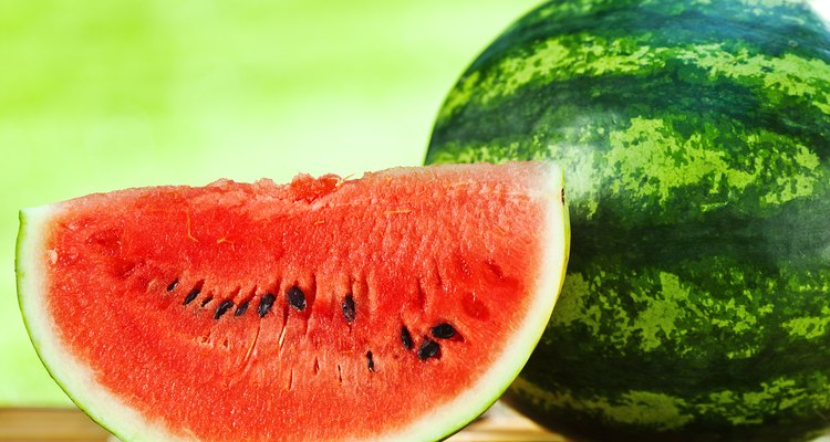 Watermelon against natural background closeup