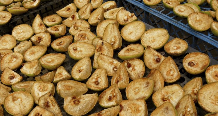 drying of pear slices