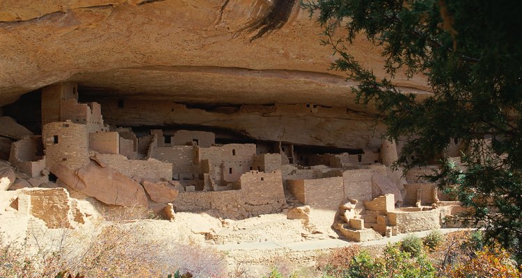 La tribu Pueblo ha habitado extensas viviendas en los acantilados.