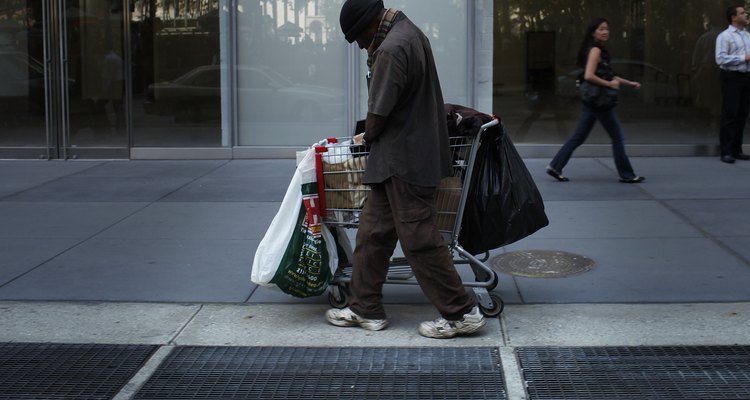Many homeless people live on the streets, in shelters or at friends' or family members' homes.