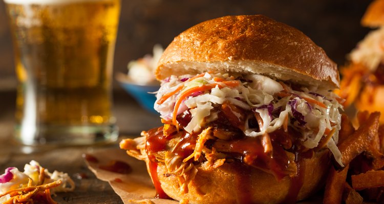 Homemade Pulled Chicken Sandwich