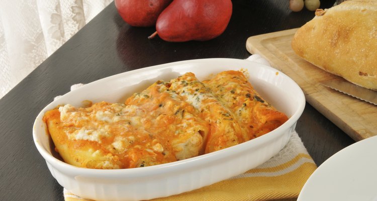 Four cheese manicotti