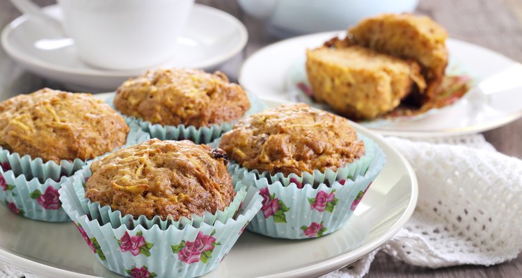 Carrot and apple muffins