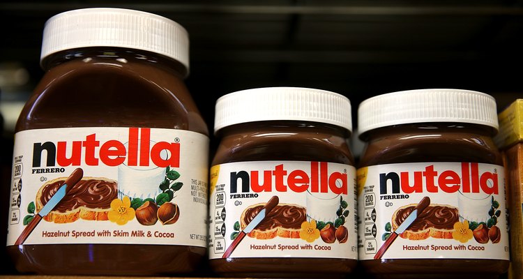 SAN FRANCISCO, CA - AUGUST 18: Jars of Nutella are displayed on a shelf at a market on August 18, 2014, in San Francisco. The threat of a Nutella shortage is looming after a March frost in Turkey destroyed nearly 70 percent of the hazelnut crops, the main ingredient in the popular chocolate spread. Turkey is the largest producer of hazelnuts in the world. (Photo by Justin Sullivan/Getty Images)