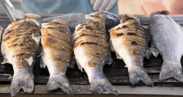 Sea bass barbeque