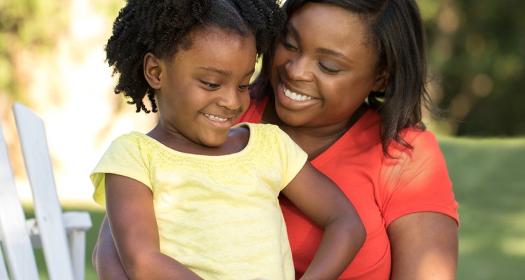 Mother and daughter reading