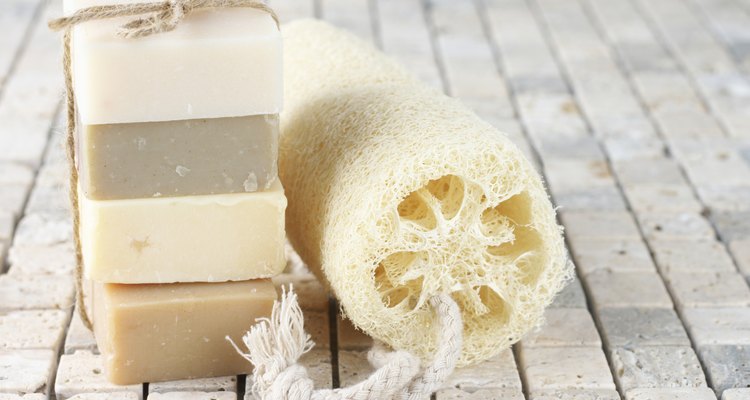 Natural soaps and loofah