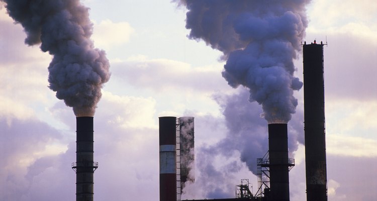Industrial smog and smoke is a major source of air pollution.