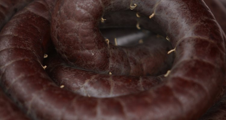 Cumberland sausages are very dense and meaty.