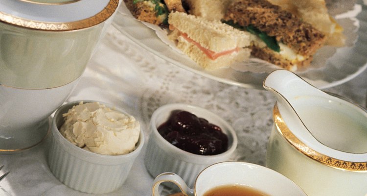 El té de la tarde formal Inglés (o té bajo) tiene una gran tradición.