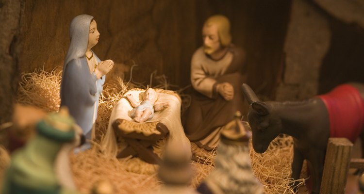 Nativity scenes are a Christmas tradition.