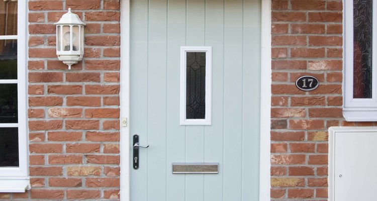 Magnesium and calcium in water produce stains on brick homes.