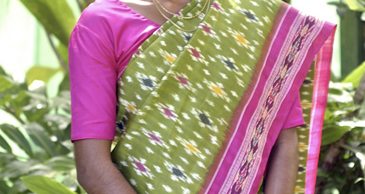 A sari is a traditional Indian dress.