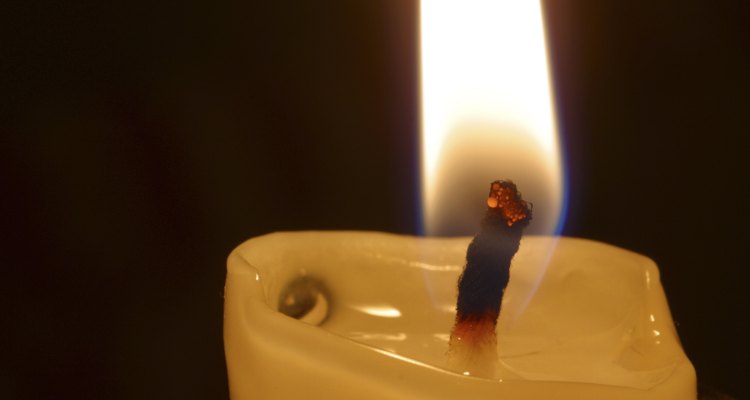 Close-up of lit candle