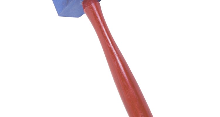 Make a sledgehammer prop using craft supplies.