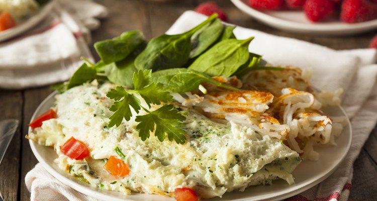 Healthy Spinach Egg White Omelette