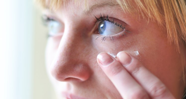 applying cream