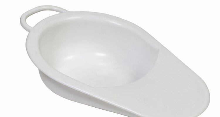 A fracture bedpan is smaller and less cumbersome than a standard size.