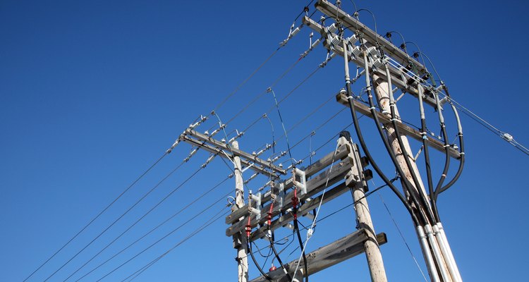 Three-phase electricity requires three wires for transmission and connection.