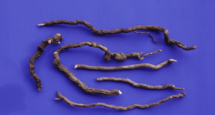 Hemidesmus indica or Indian sarsaparilla roots