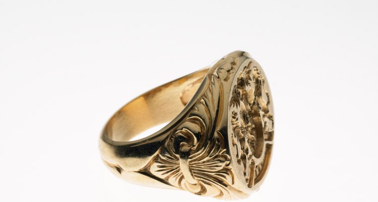 Gold signet ring