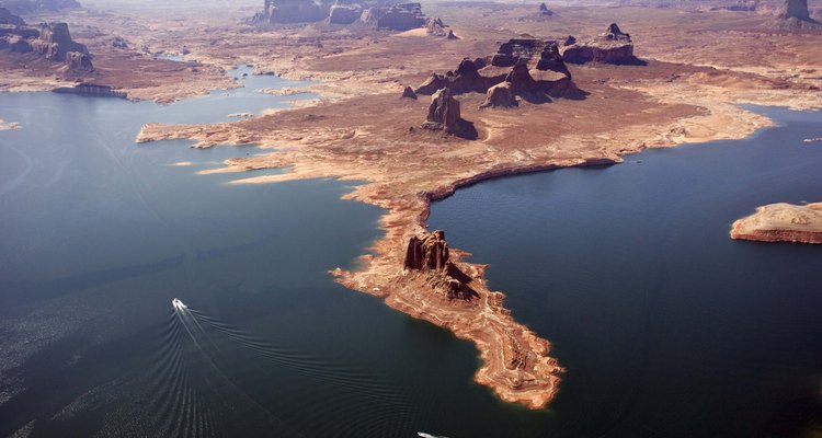 El Lake Powell es el segundo lago más grande hecho por el hombre en Estados Unidos.