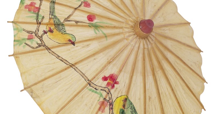 Los paraguas orientales están entre los más decorativos del mundo.