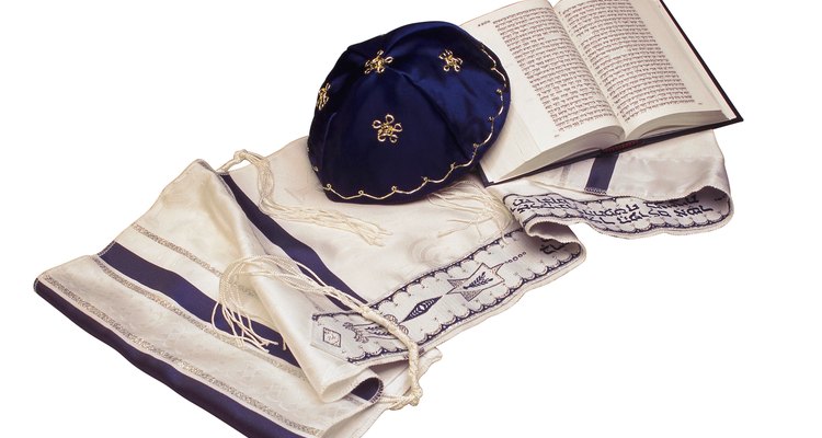 kippah and tallit with siddur