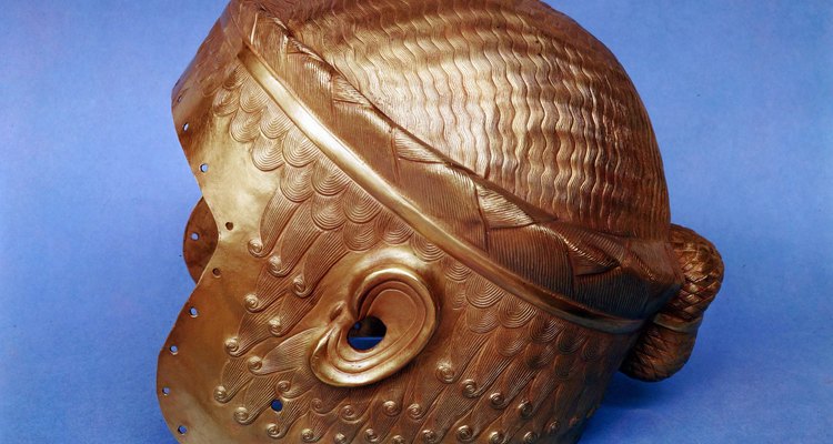 Los cascos de la antigua Mesopotamia estaban hechos a mano cuidadosamente.