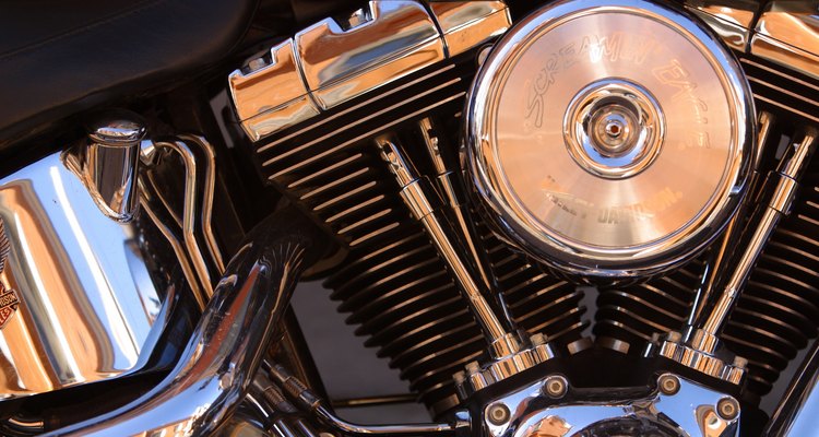 The chromed oil lines in the left of this photo lead to the oil pump.