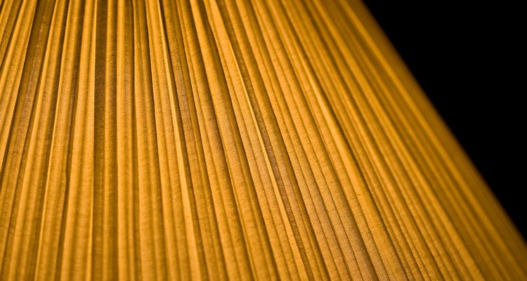 Pleated lampshades can collect dust and dirt.