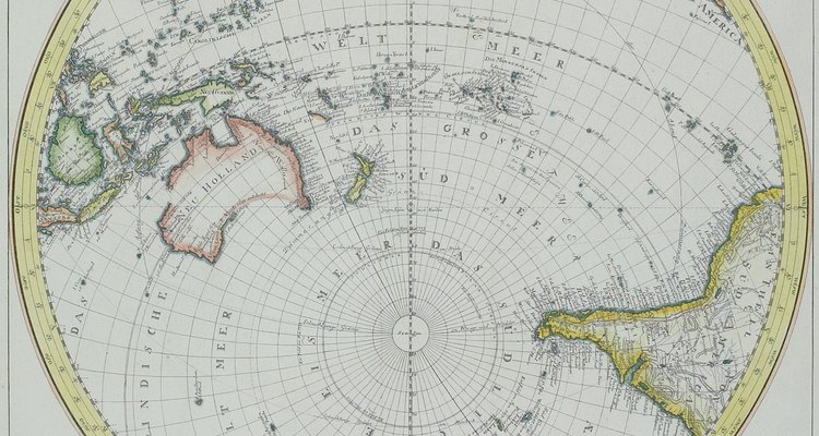 A Austrália e a Antártida são inteiramente localizadas no hemisfério sul